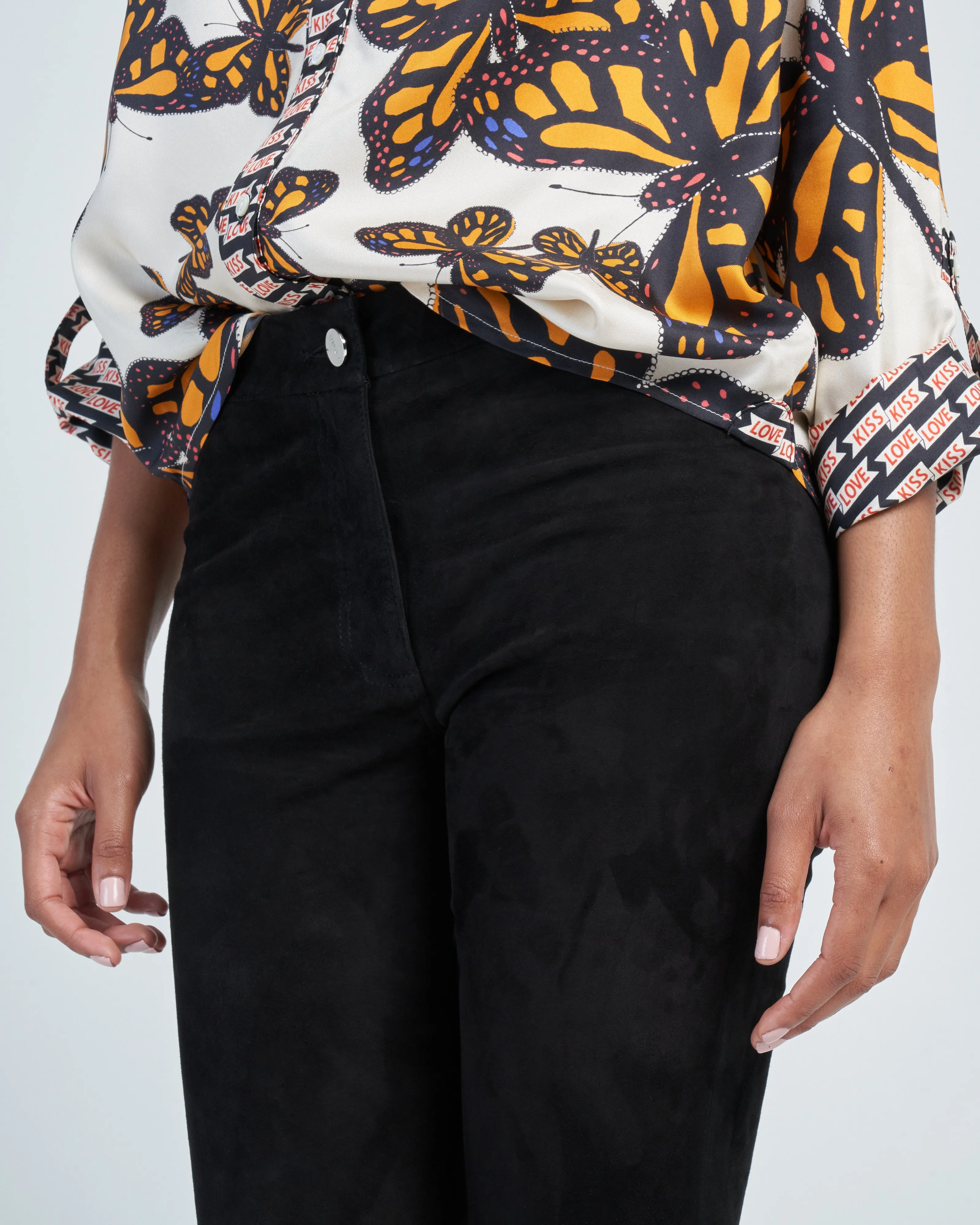 lively stretch suede pant