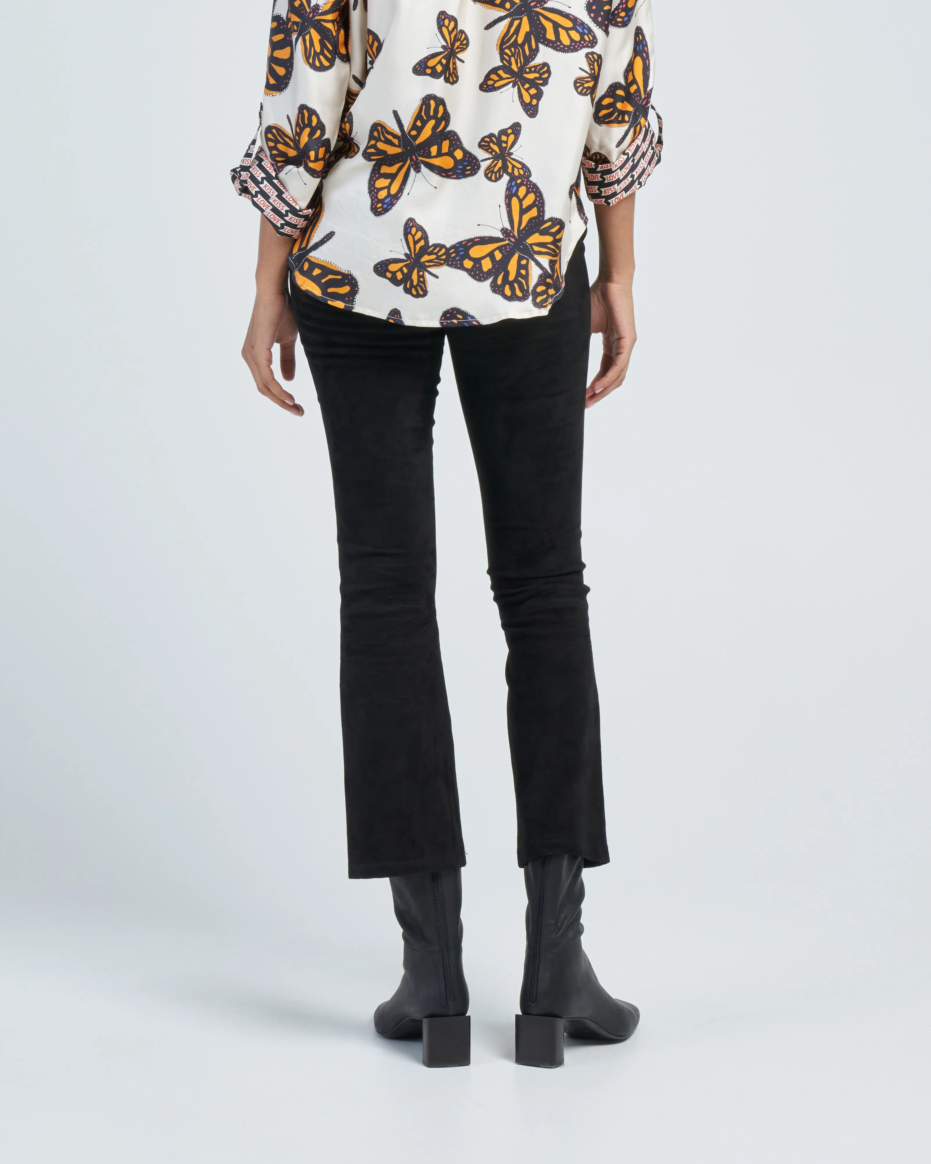 lively stretch suede pant