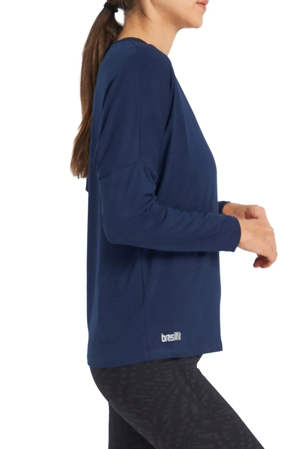Livia Long Sleeve Top - Blue