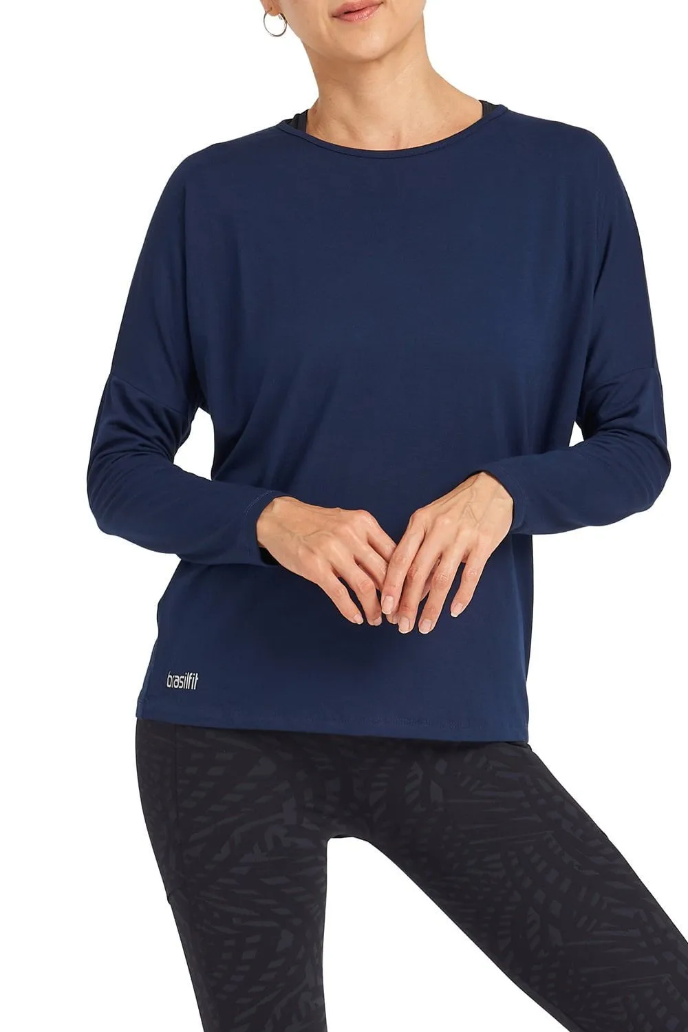 Livia Long Sleeve Top - Blue