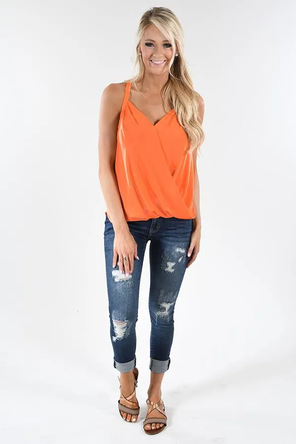 Lucky Bright Orange Tank Top