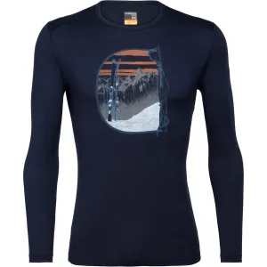 Mens 200 Oasis Mt Blanc Rise Long Sleeve Crewe Thermal Top