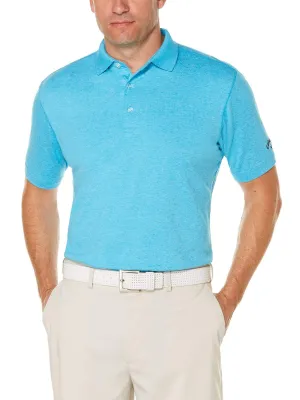 Mens Cooling Heathered Polo