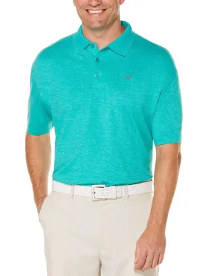 Mens Cooling Heathered Polo