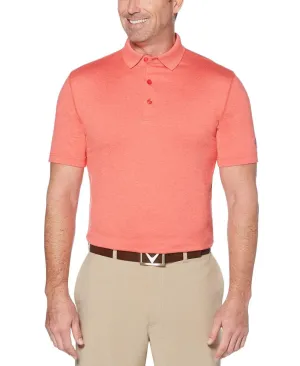 Mens Cooling Heathered Polo