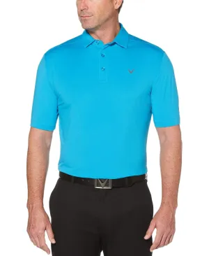 Mens Cooling Micro Hex Polo With Chevron