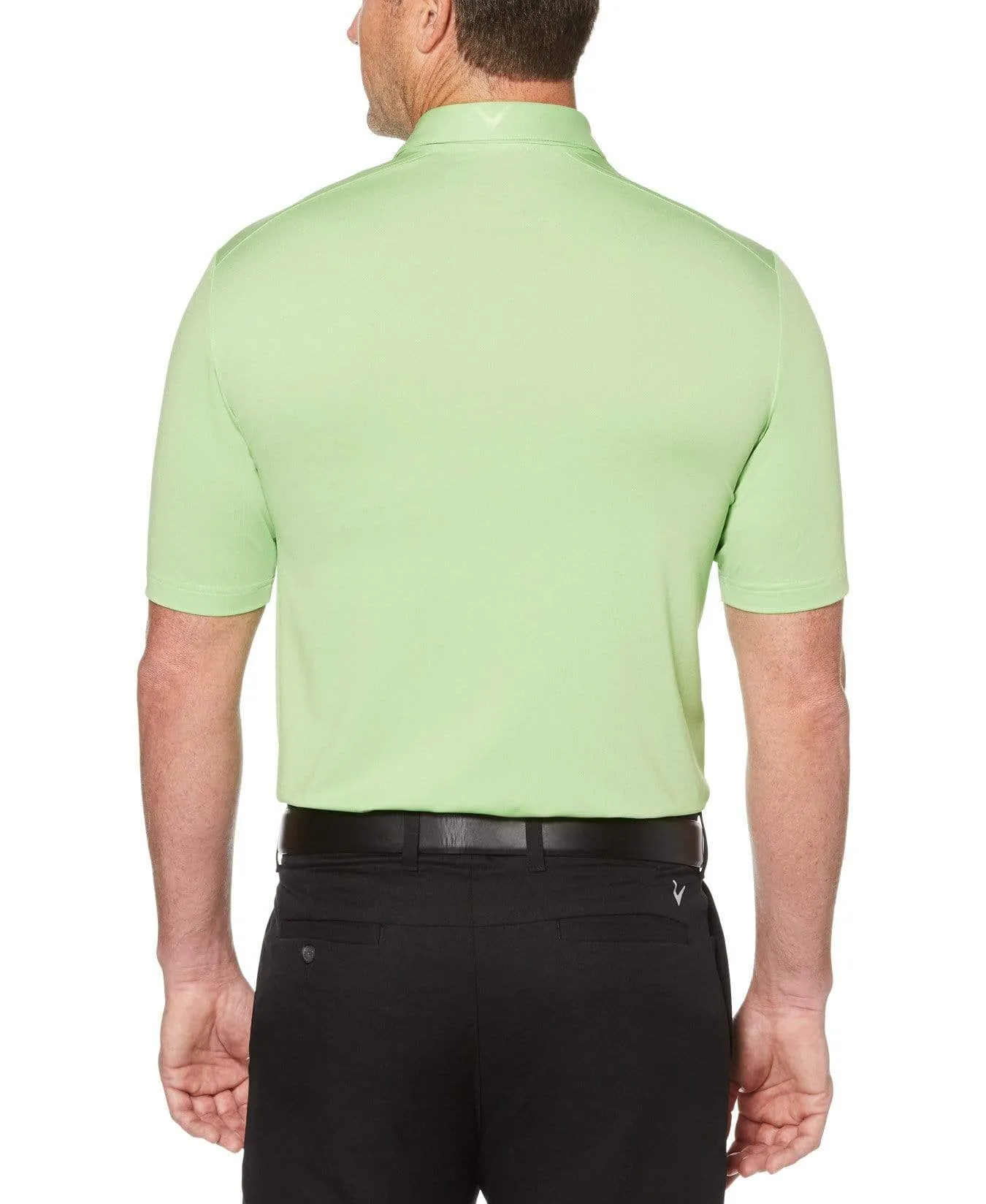 Mens Cooling Micro Hex Polo With Chevron