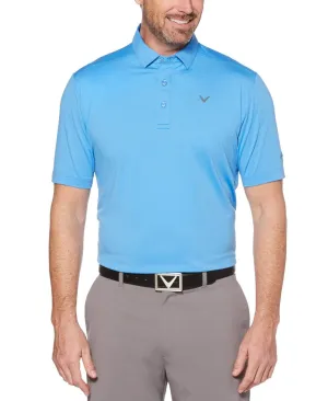 Mens Cooling Micro Hex Polo With Chevron