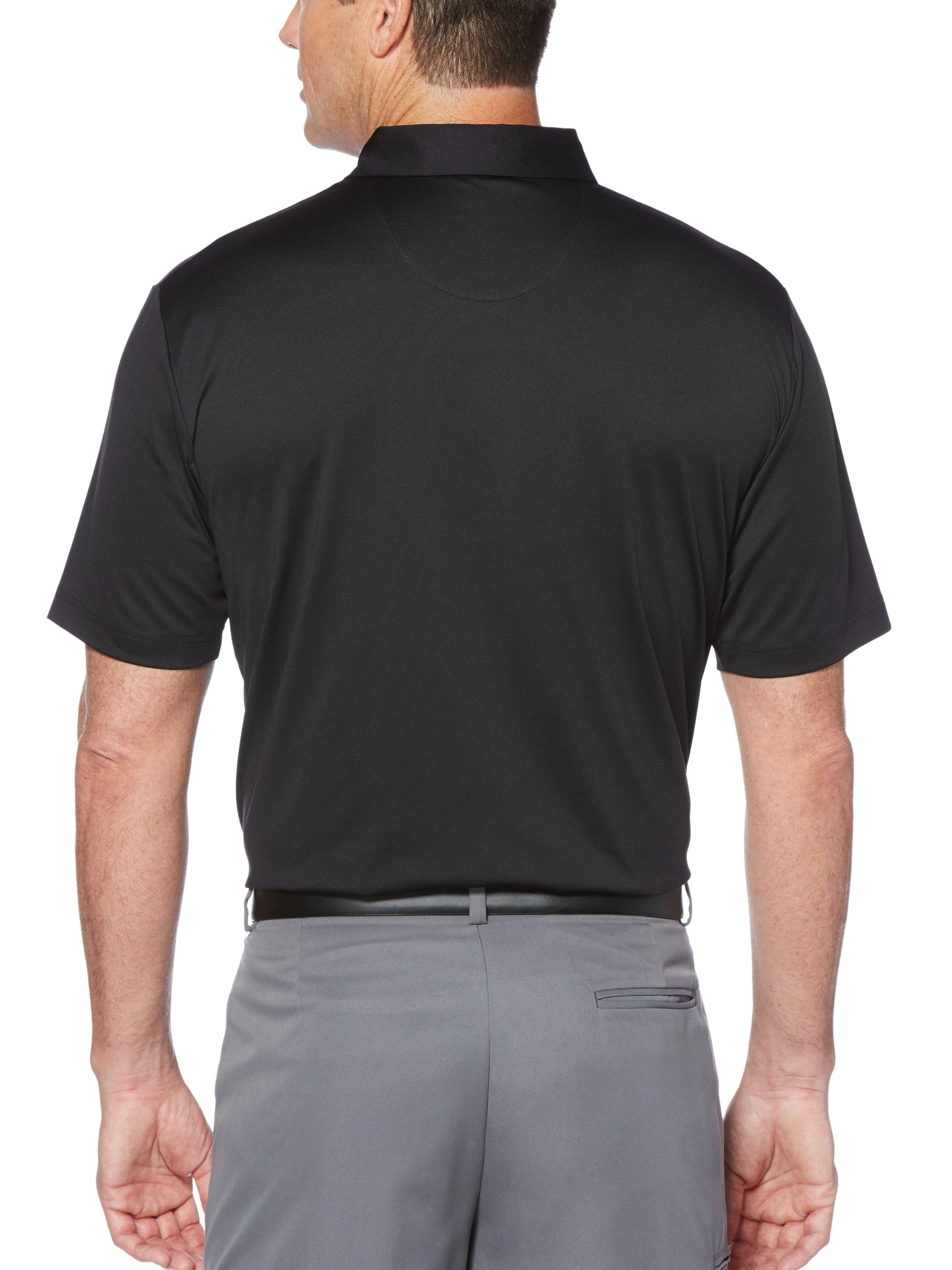 Mens Cooling Pigment Chest Print Polo