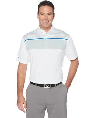 Mens Cooling Pigment Chest Print Polo