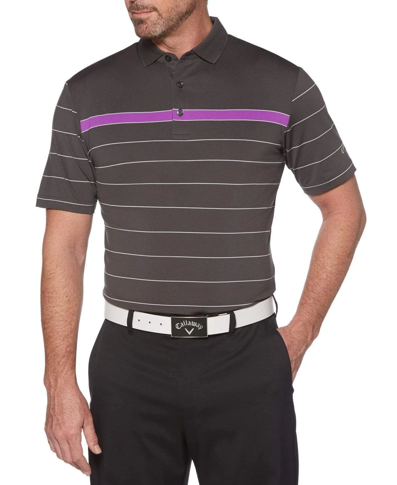 Mens Cooling Range Stripe Polo