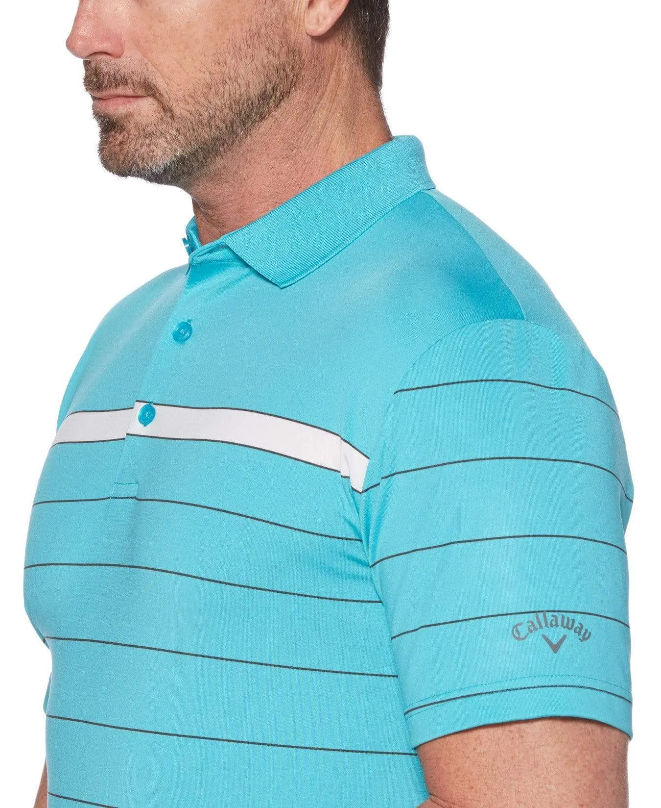 Mens Cooling Range Stripe Polo