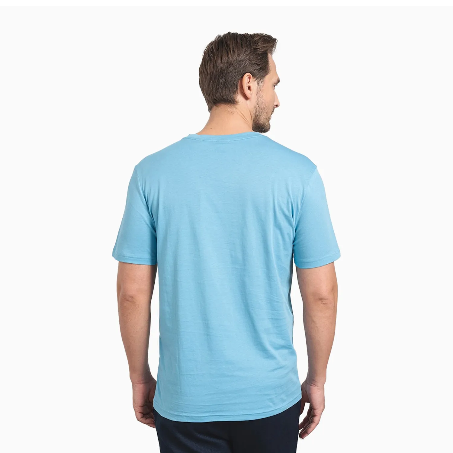 Men's Cotton Jersey T Shirt With Rubber Print Logo