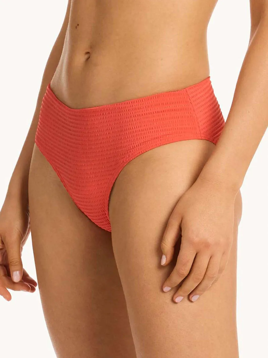 Messina Mid Bikini Bottom in Flame