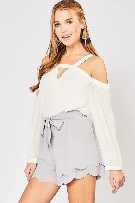 Michelle Open Shoulder Top
