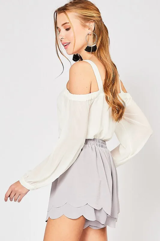 Michelle Open Shoulder Top