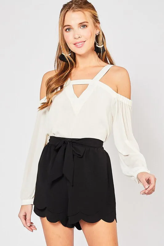 Michelle Open Shoulder Top