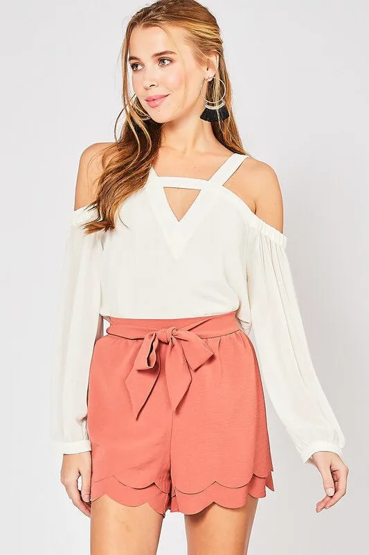 Michelle Open Shoulder Top