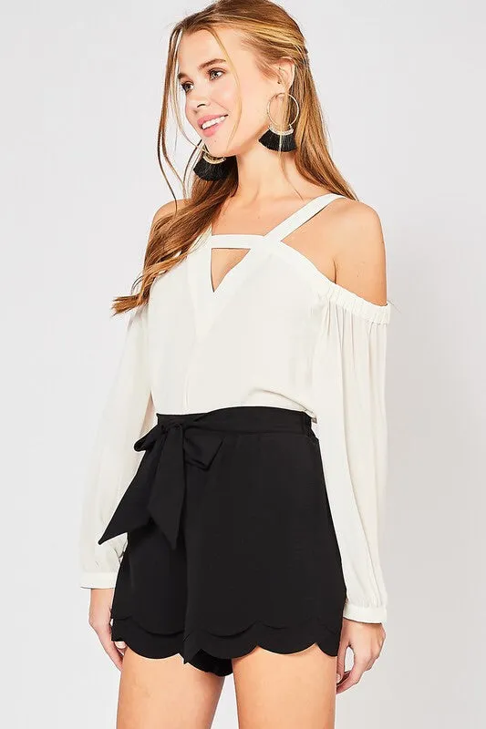 Michelle Open Shoulder Top