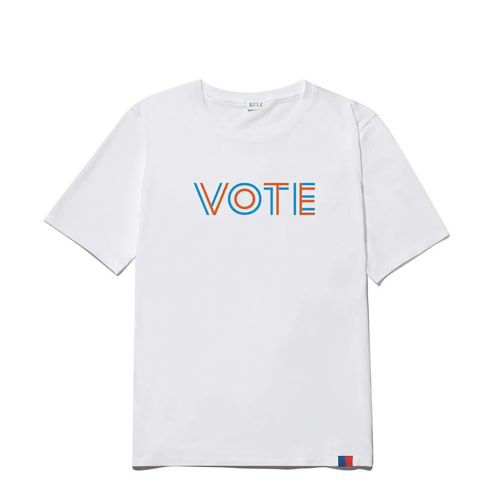 Modern Vote Tee in White
