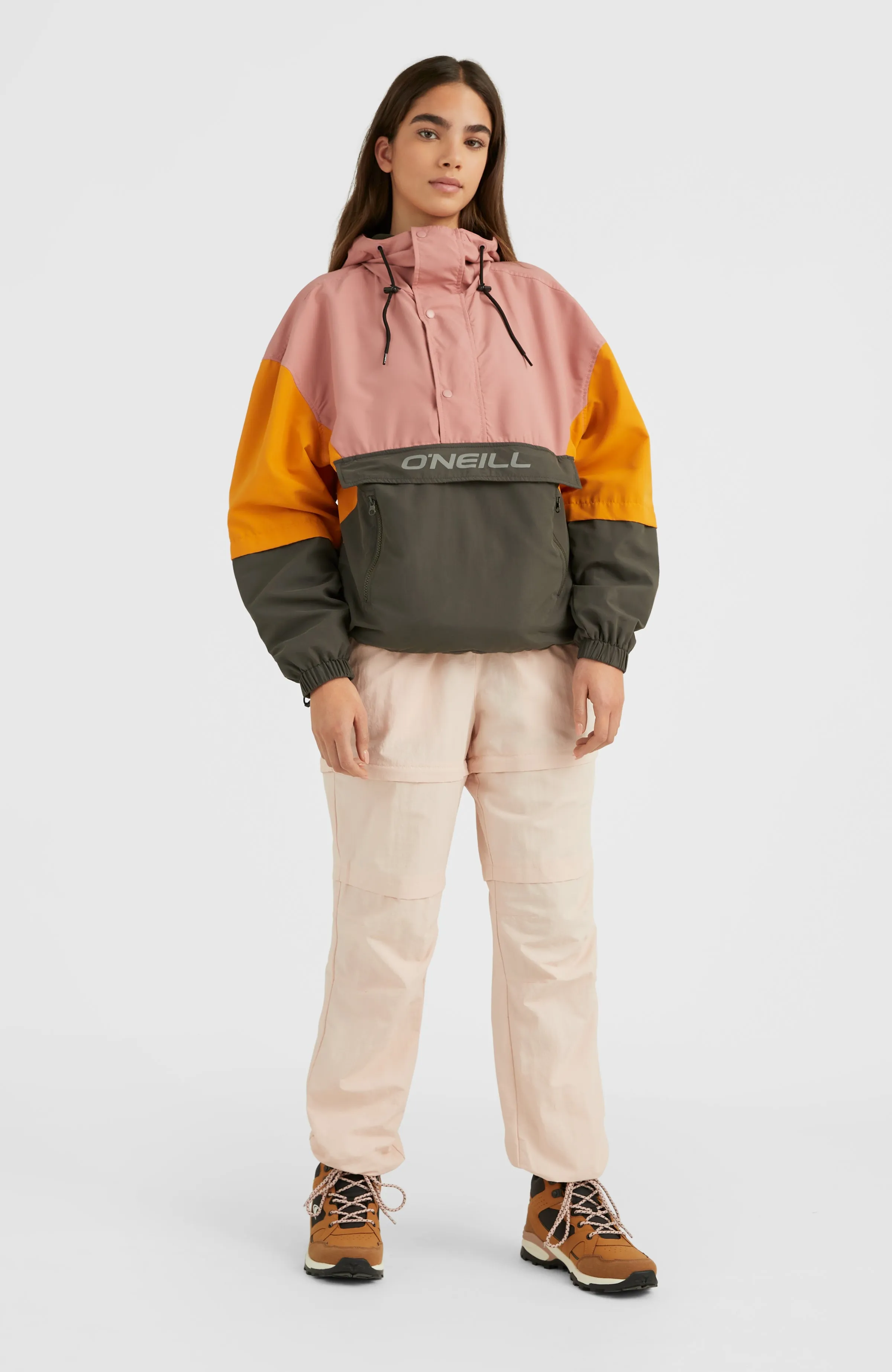 Modular Anorak Jacke | Ash Rose Colour Block
