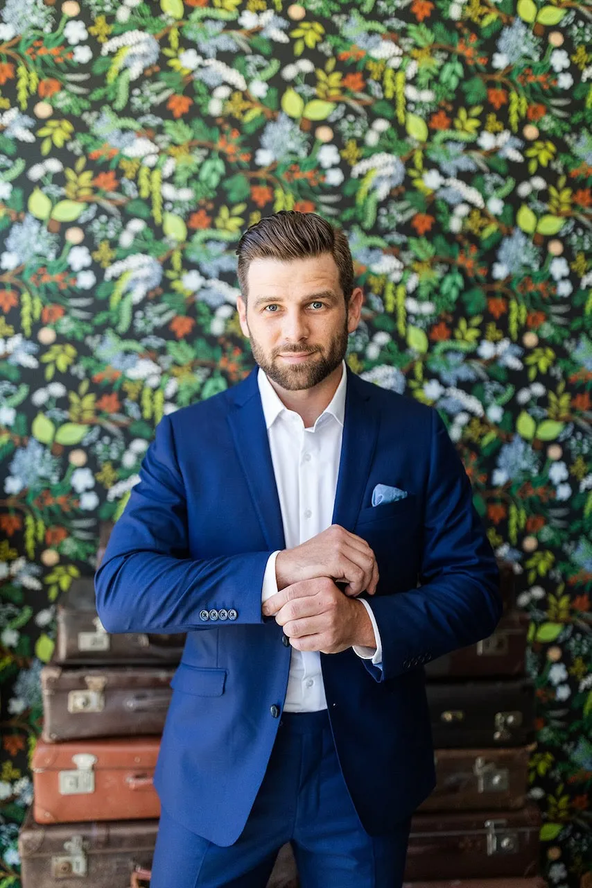 Navy Stretch Premium Suit Coat