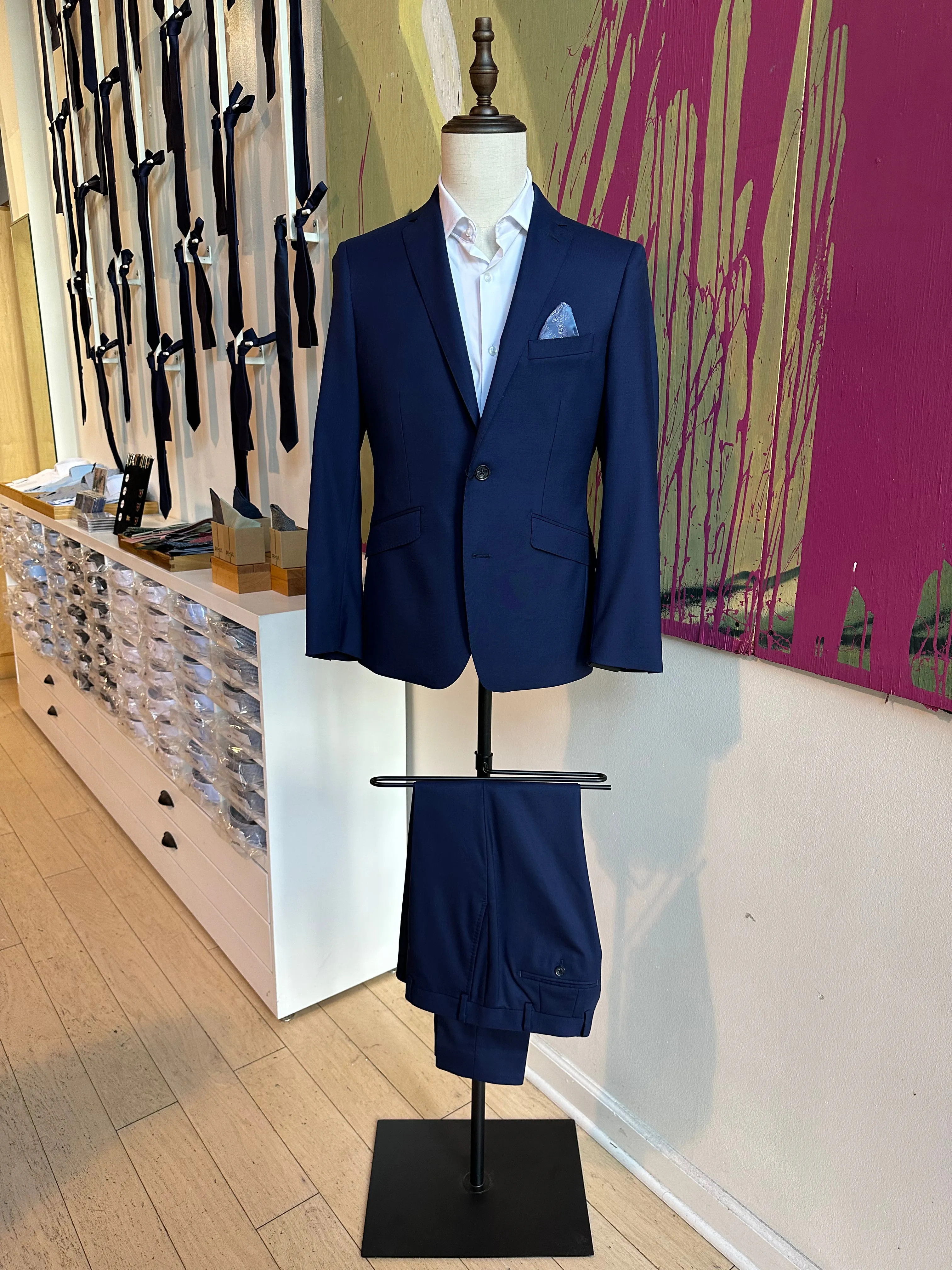 Navy Stretch Premium Suit Coat