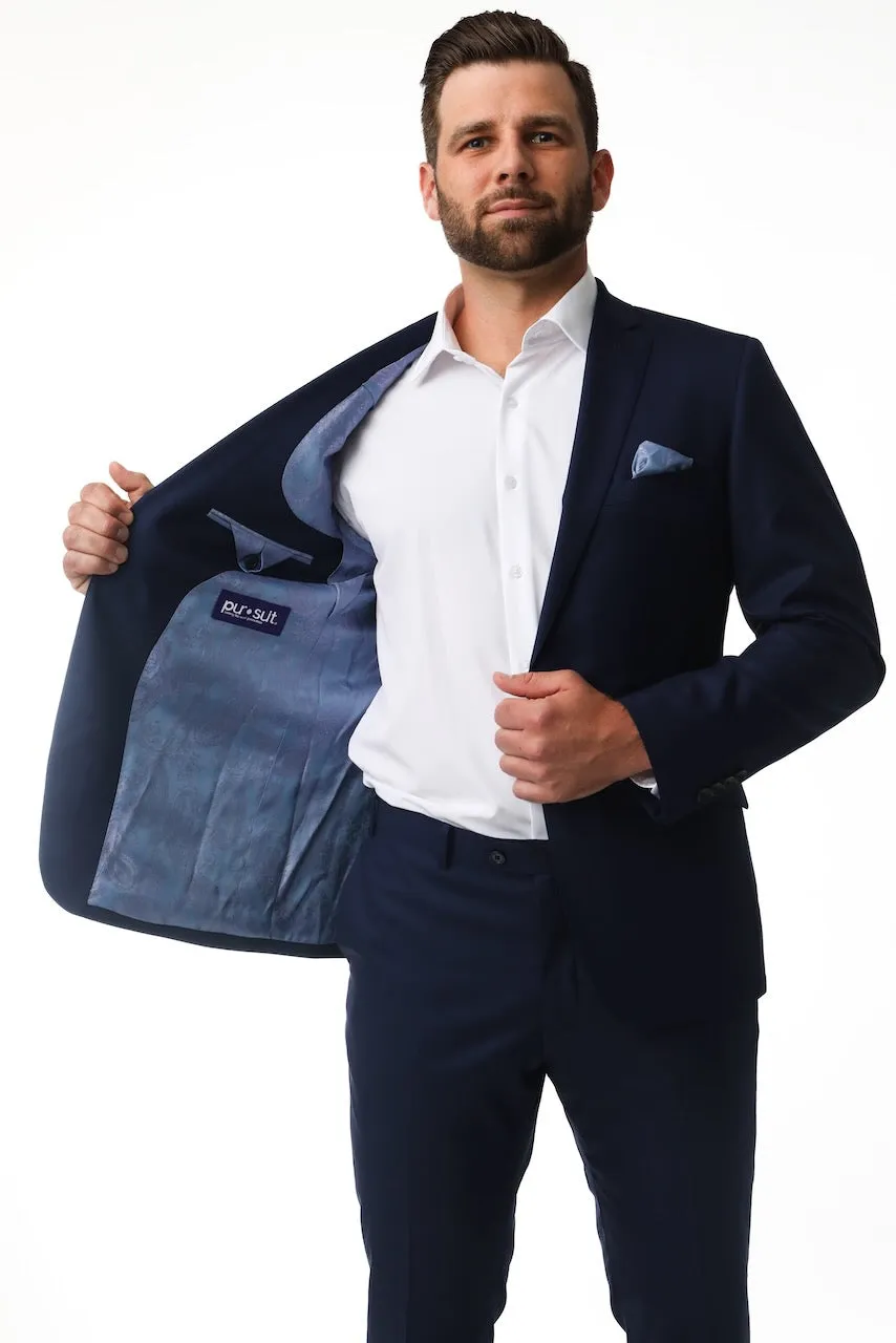 Navy Stretch Premium Suit Coat