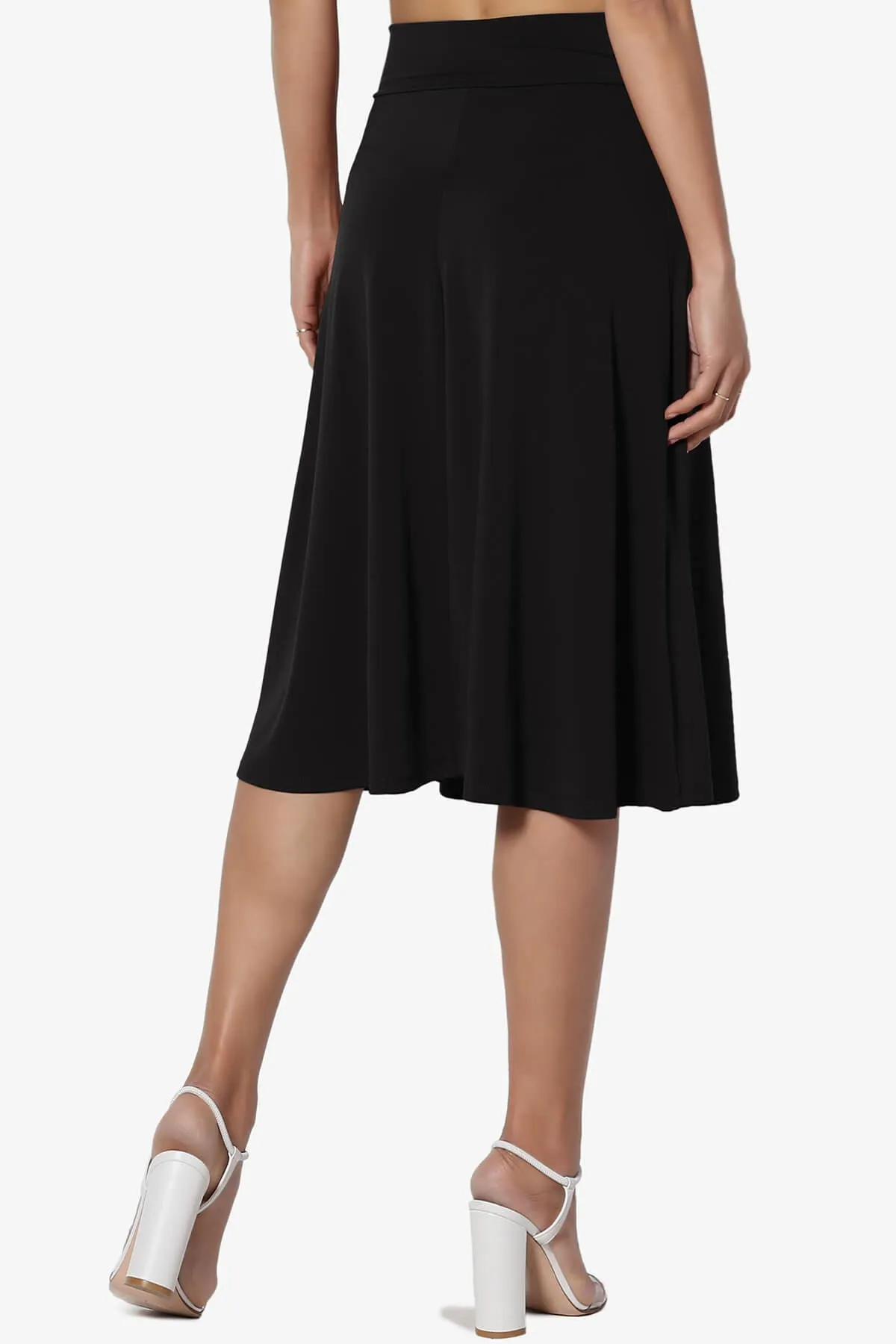 Nolan Stretch Flared Knee Skirt PLUS