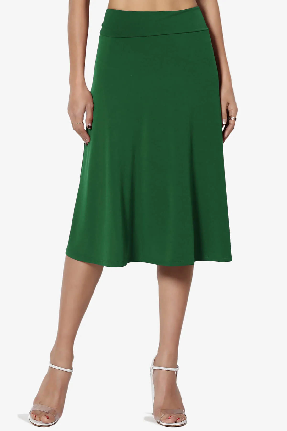 Nolan Stretch Flared Knee Skirt PLUS