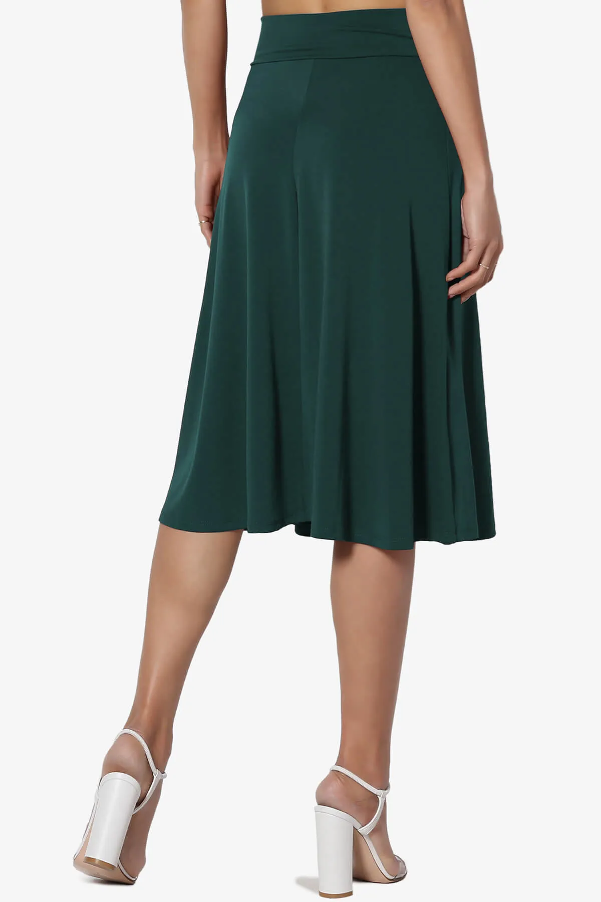 Nolan Stretch Flared Knee Skirt PLUS