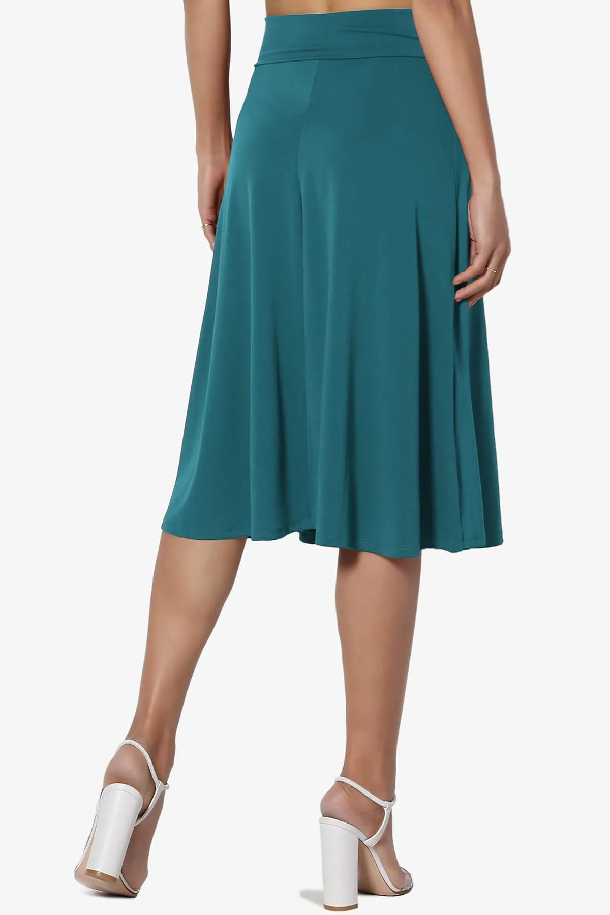 Nolan Stretch Flared Knee Skirt PLUS