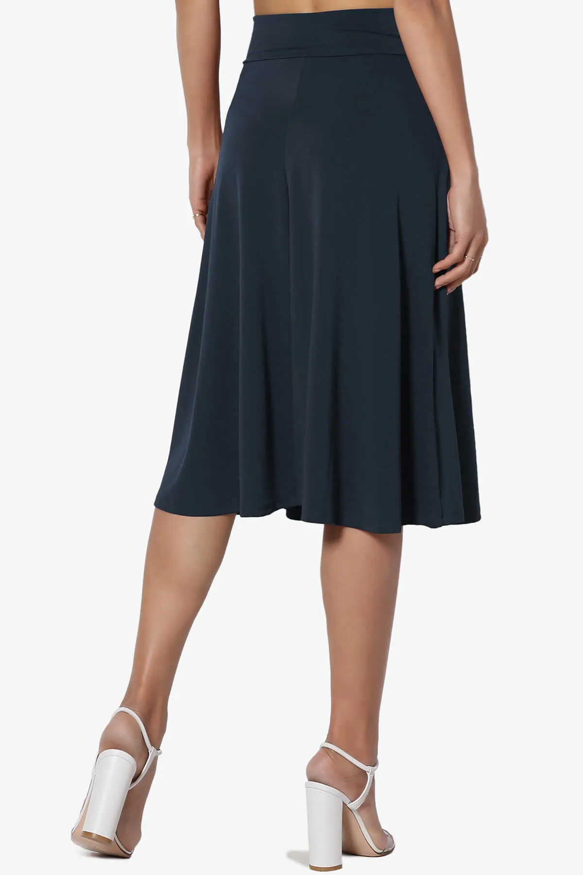 Nolan Stretch Flared Knee Skirt PLUS