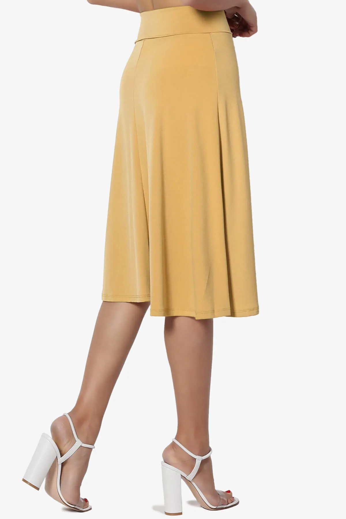 Nolan Stretch Flared Knee Skirt PLUS