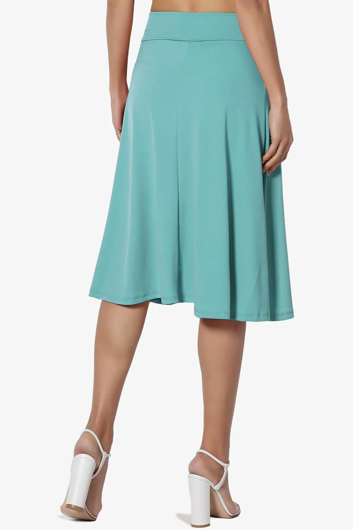 Nolan Stretch Flared Knee Skirt PLUS