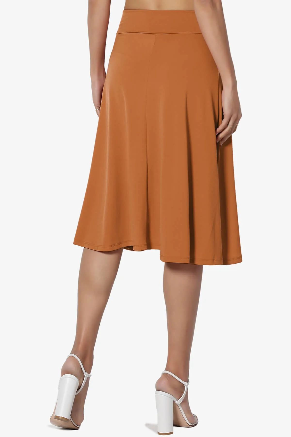 Nolan Stretch Flared Knee Skirt PLUS