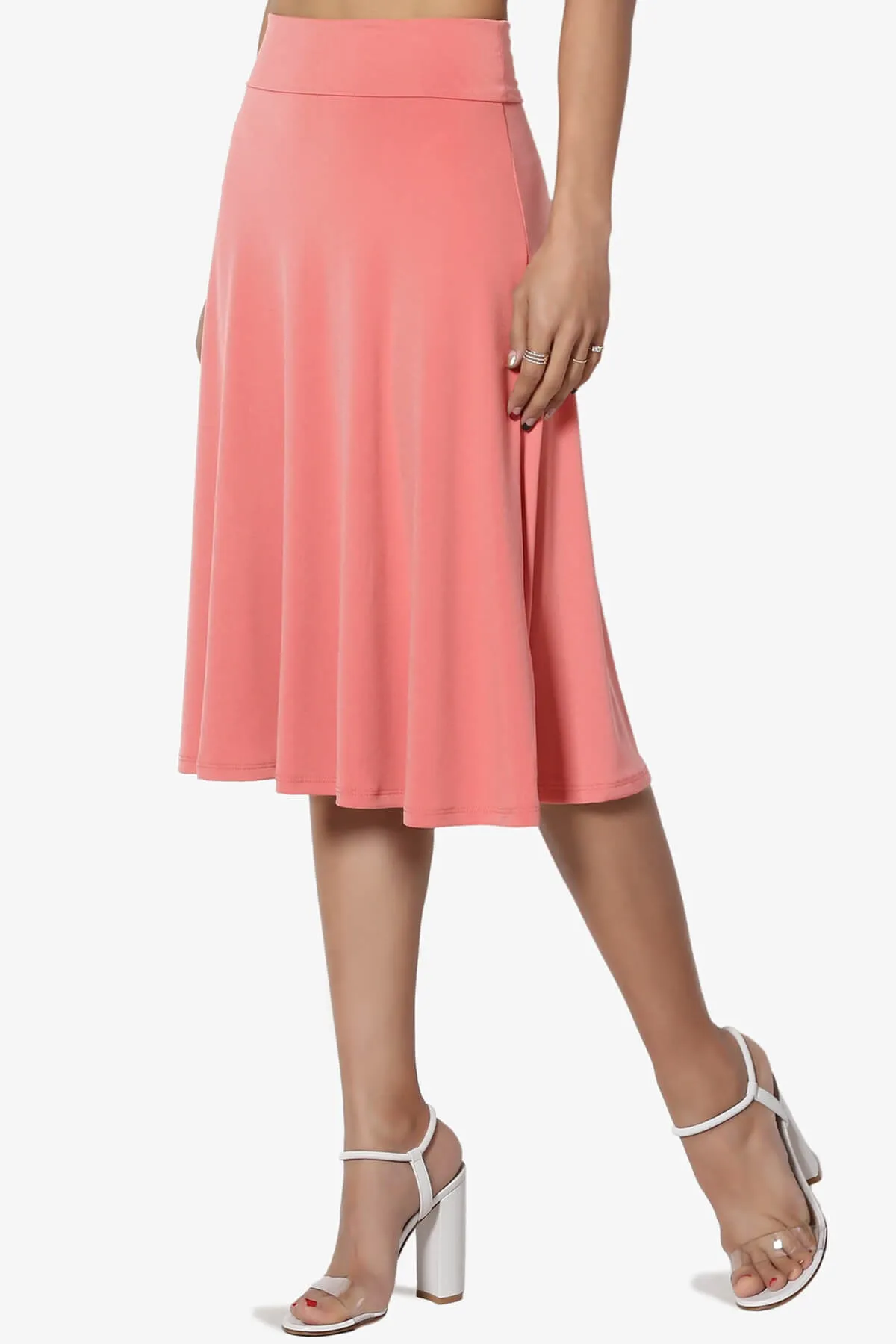 Nolan Stretch Flared Knee Skirt PLUS