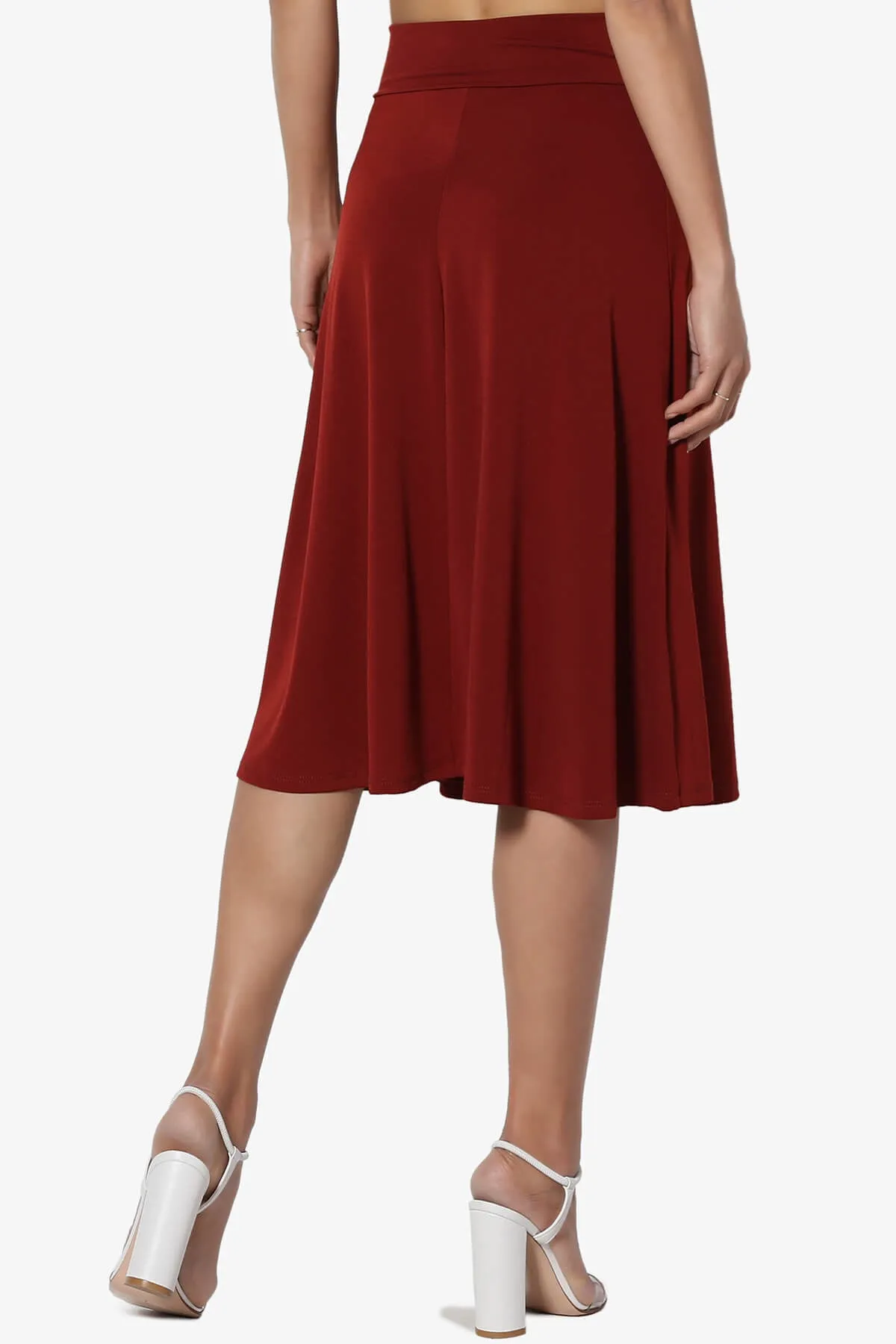 Nolan Stretch Flared Knee Skirt PLUS