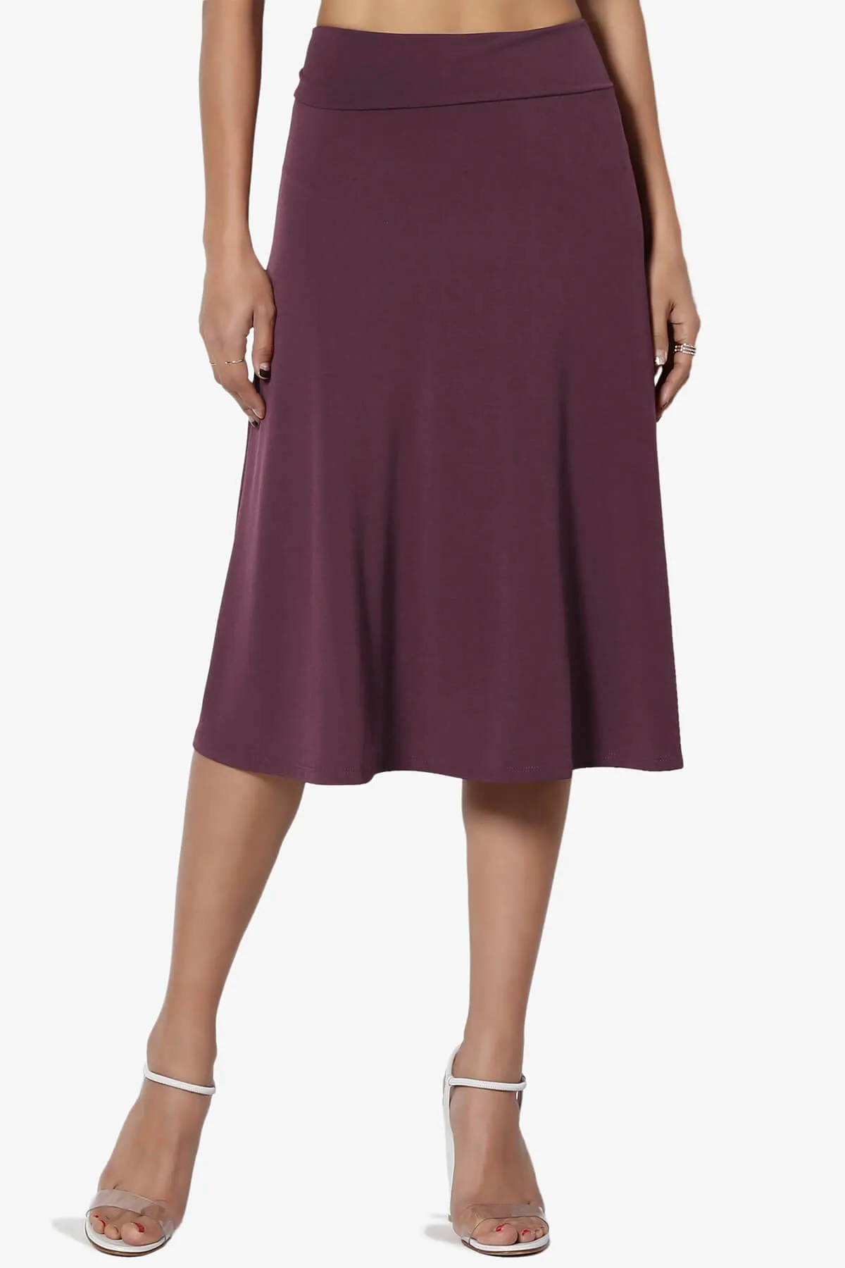 Nolan Stretch Flared Knee Skirt PLUS