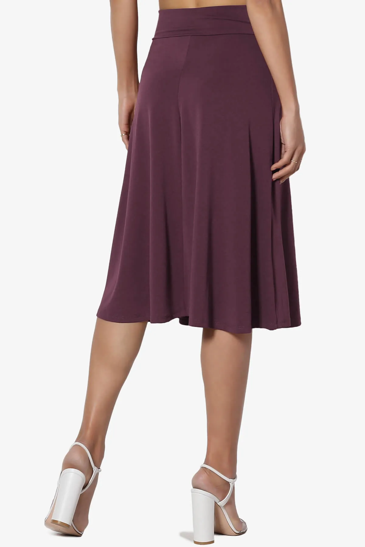 Nolan Stretch Flared Knee Skirt PLUS