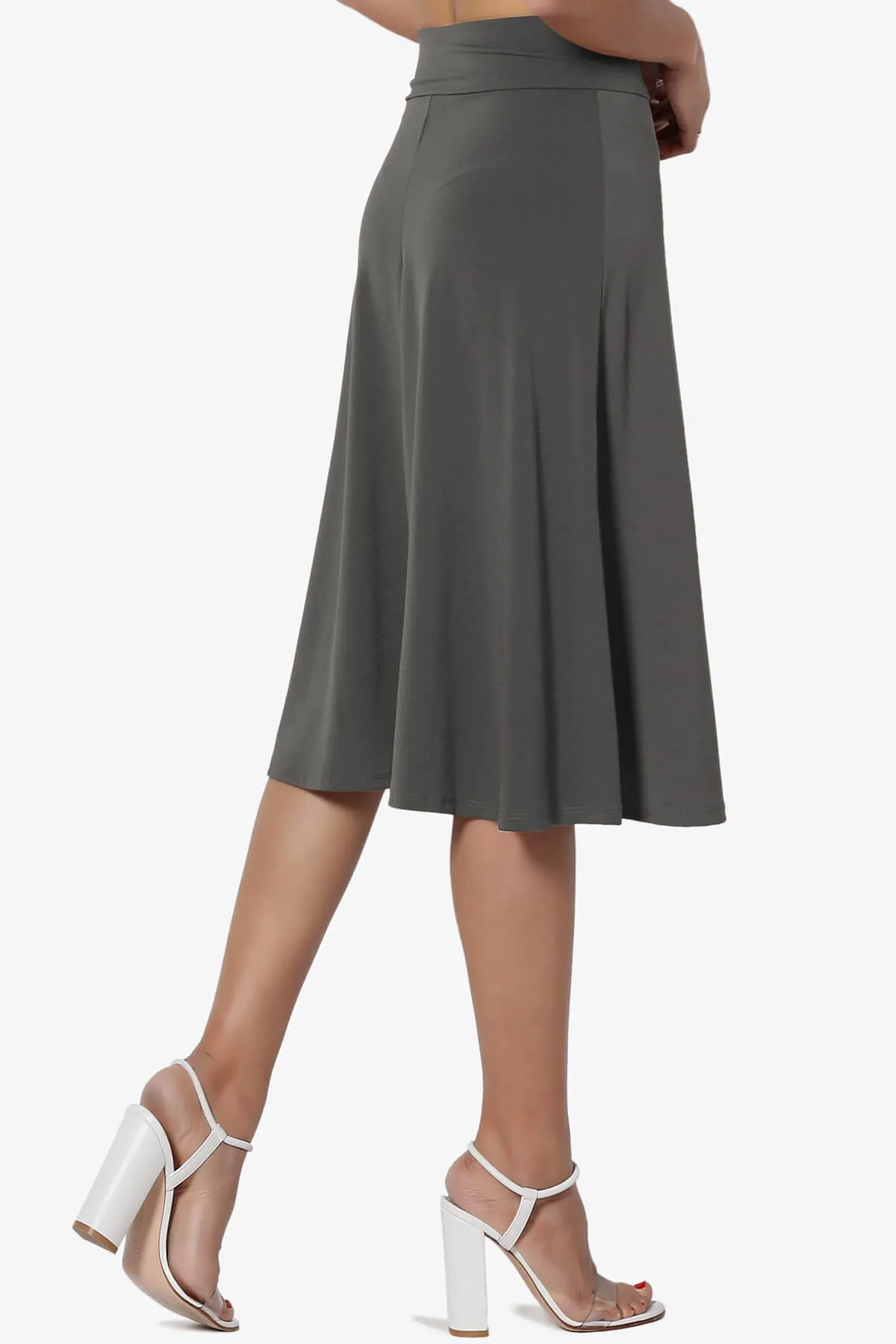 Nolan Stretch Flared Knee Skirt PLUS
