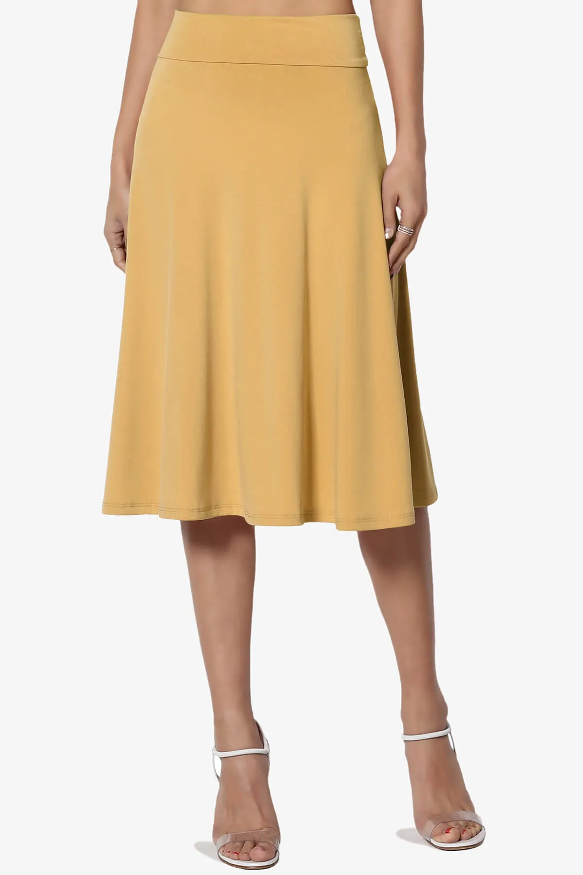 Nolan Stretch Flared Knee Skirt PLUS