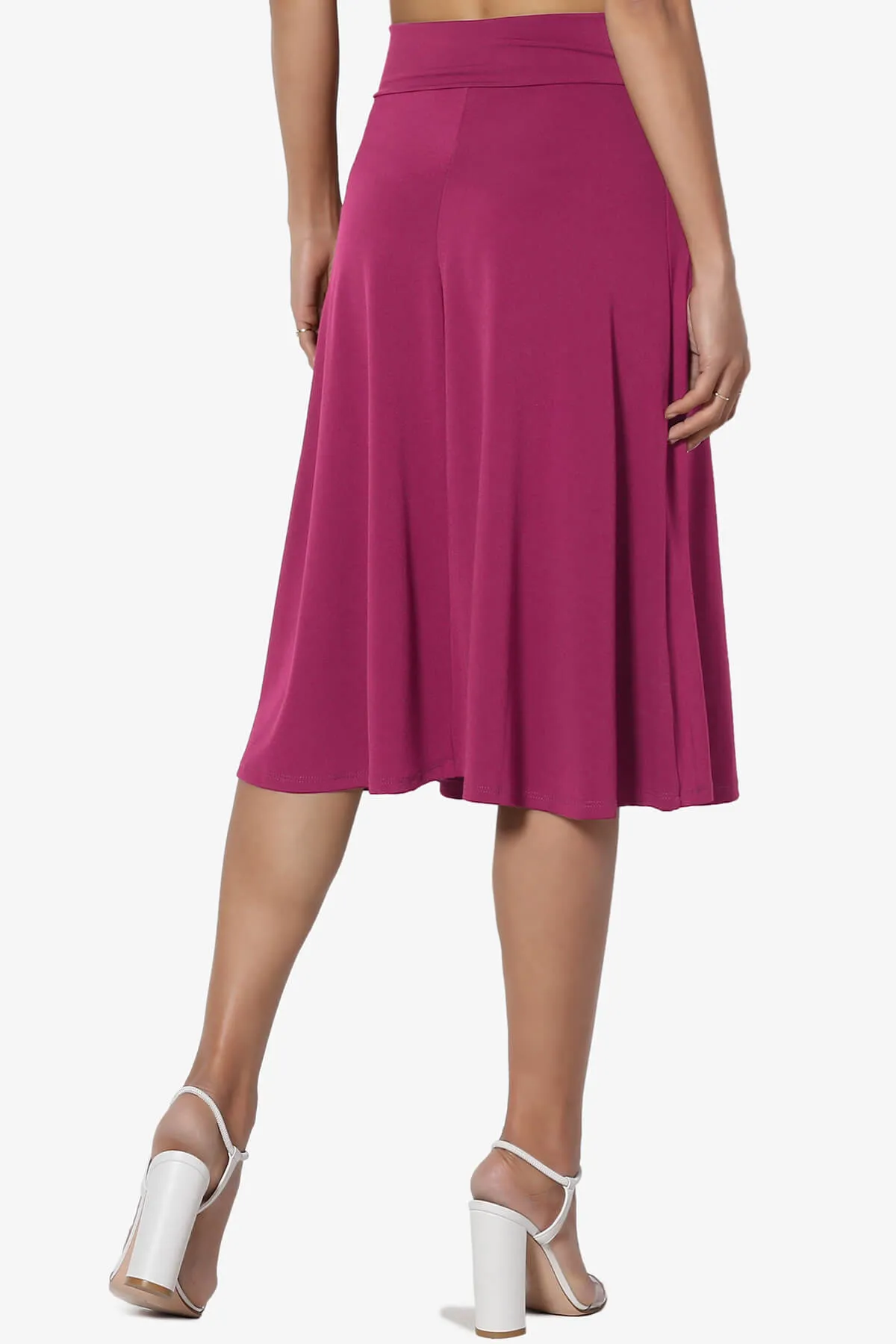 Nolan Stretch Flared Knee Skirt PLUS