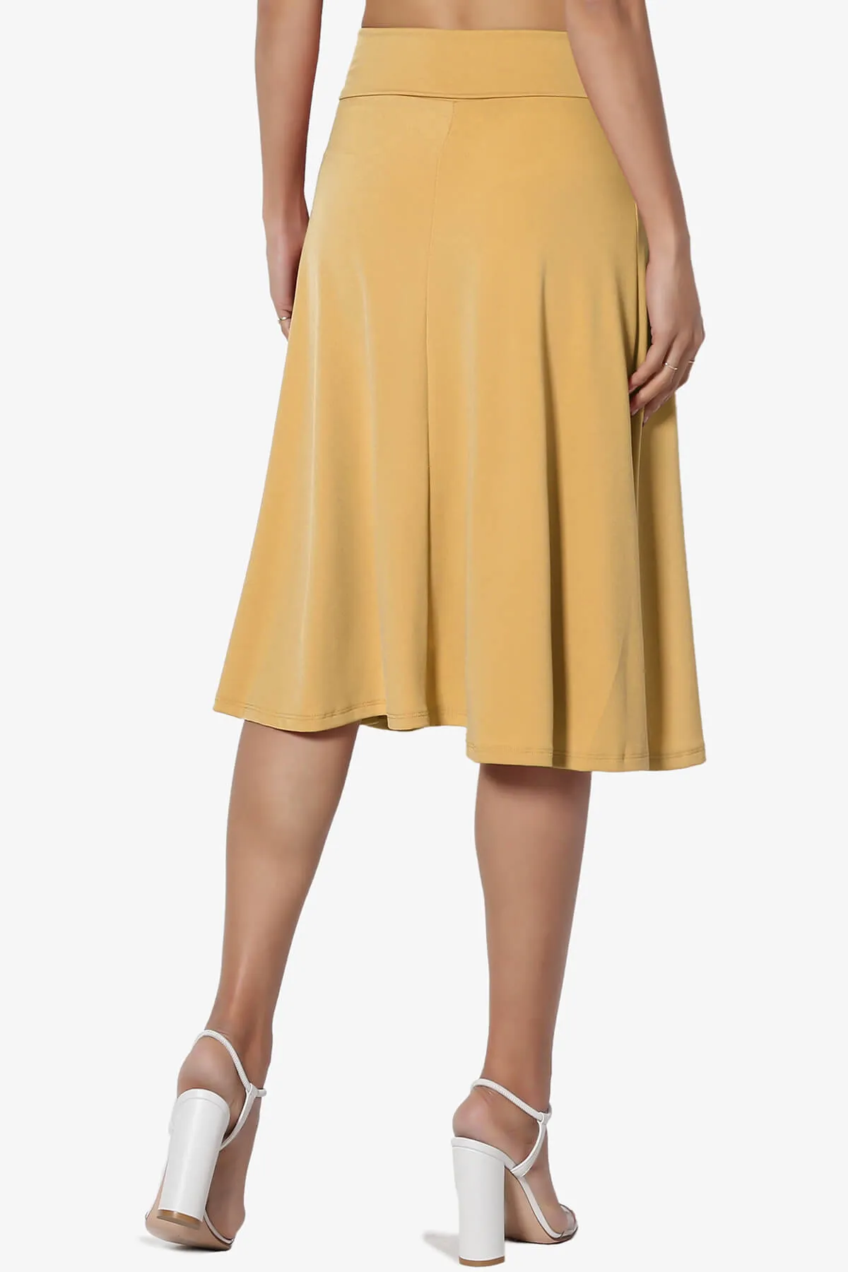 Nolan Stretch Flared Knee Skirt PLUS