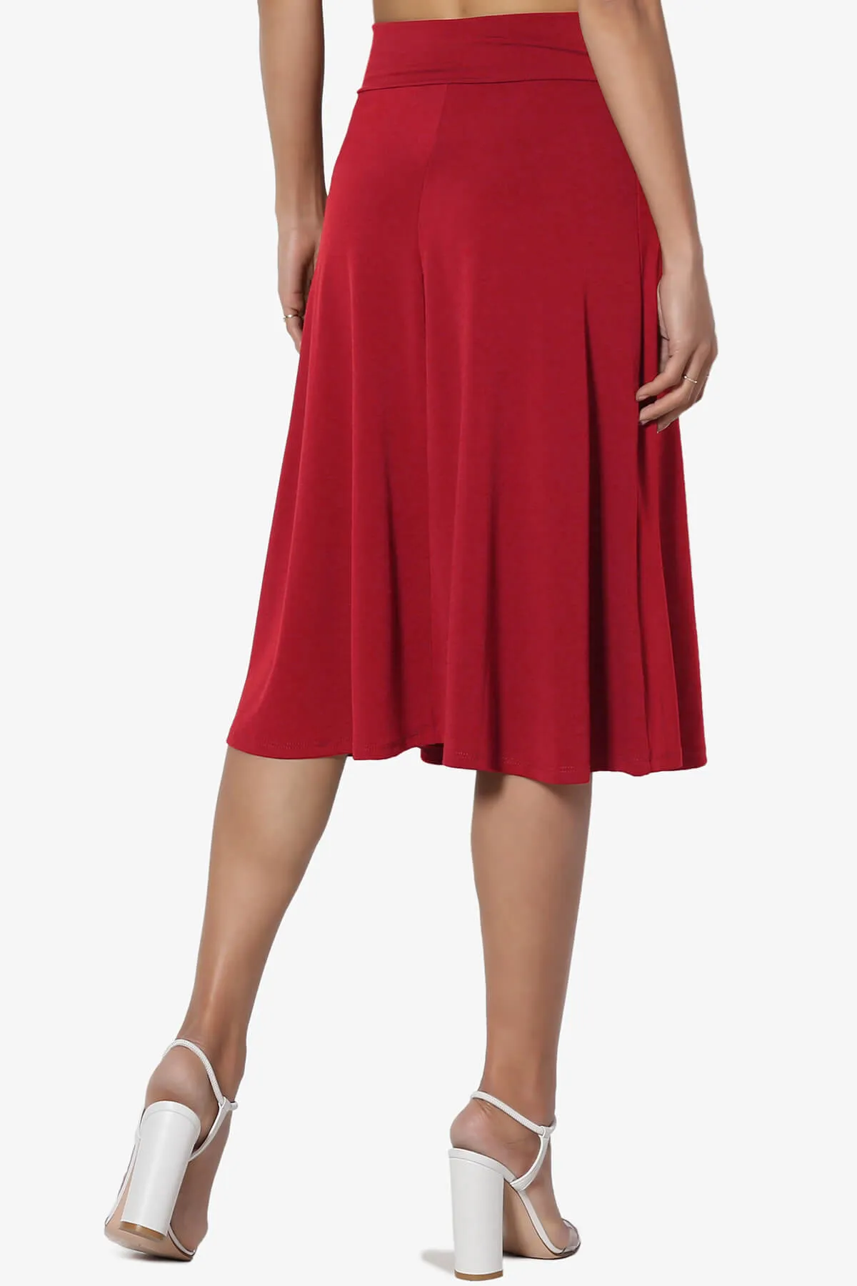 Nolan Stretch Flared Knee Skirt PLUS