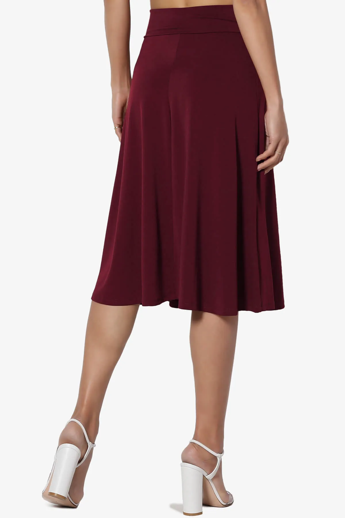 Nolan Stretch Flared Knee Skirt PLUS