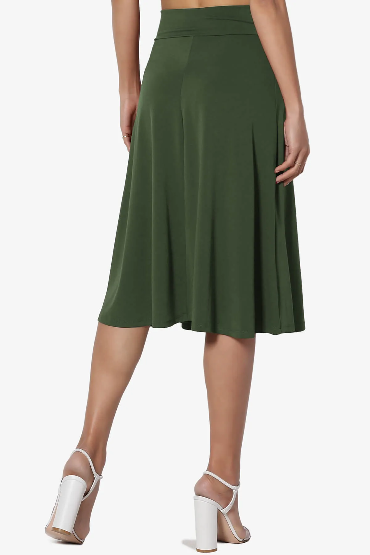 Nolan Stretch Flared Knee Skirt PLUS