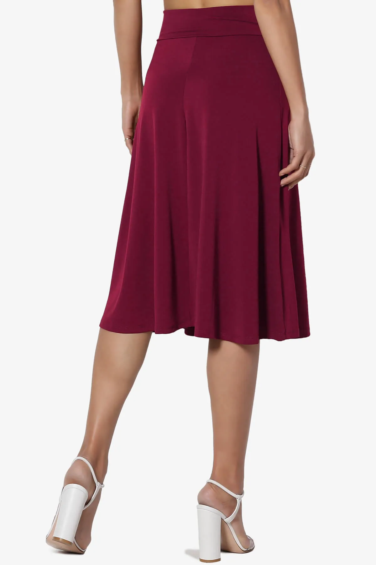 Nolan Stretch Flared Knee Skirt PLUS