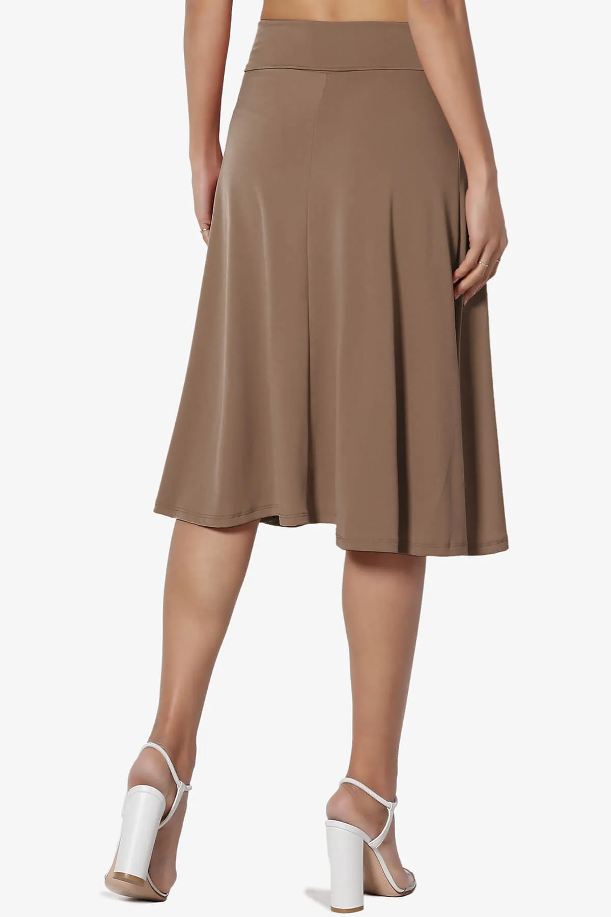 Nolan Stretch Flared Knee Skirt PLUS