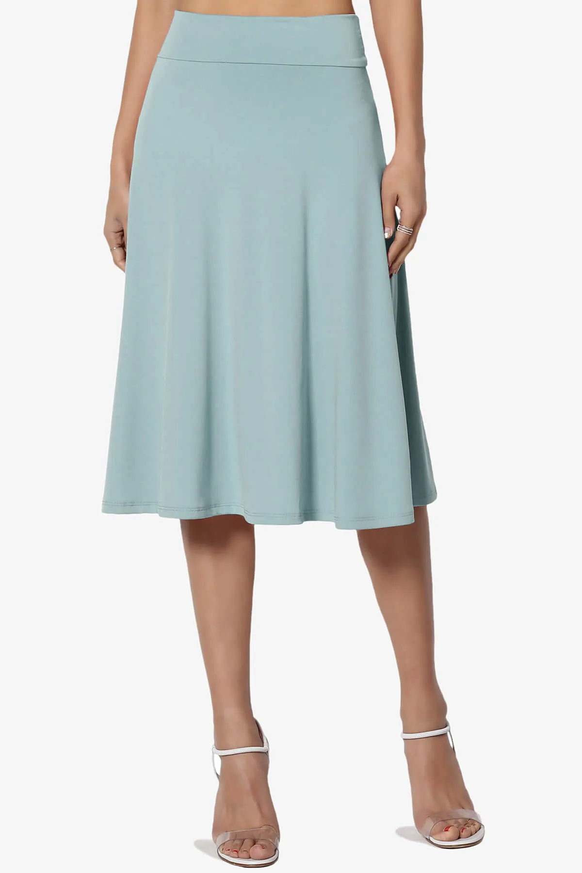 Nolan Stretch Flared Knee Skirt PLUS